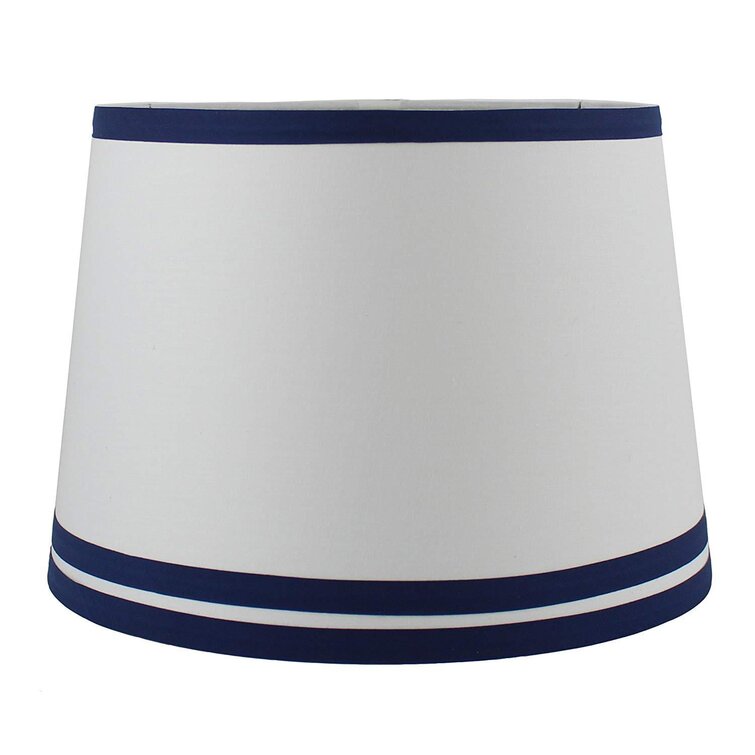 Navy and white cheap lamp shade